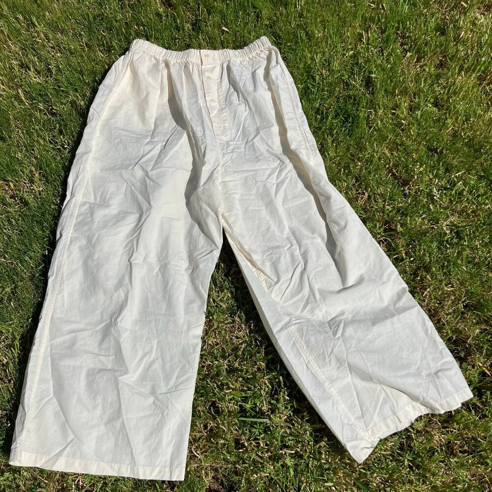 Rudy Jude Tony Pants White Windowpane Check Cotton Poplin
